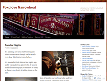 Tablet Screenshot of foxglovenarrowboat.com